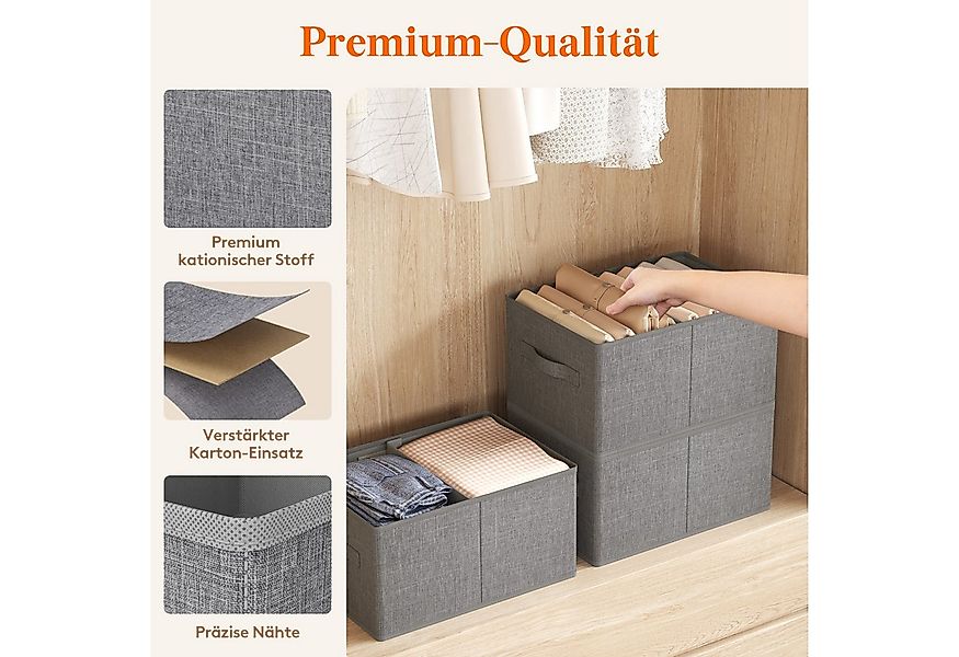 Lifewit Aufbewahrungsdose Groß faltbarer Kleiderschrank, Aufbewahrungskorb günstig online kaufen