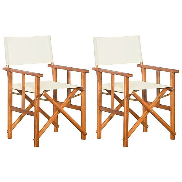 vidaXL Gartenstuhl Regiestühle 2 Stk. Massivholz günstig online kaufen