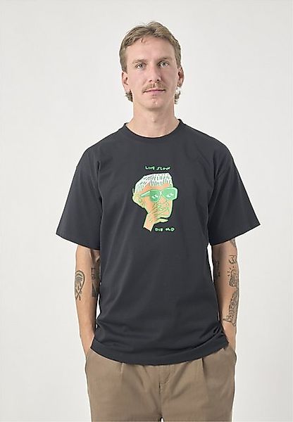 Cleptomanicx T-Shirt Classic Tee Live slow die old Locker geschnitten günstig online kaufen
