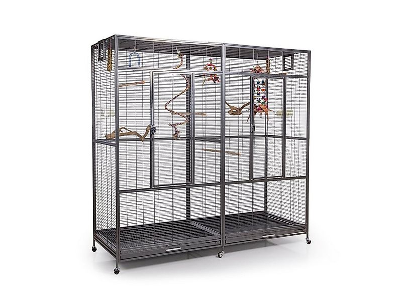 Montana Cages Voliere New Sydney II - ca. 180 x 70 x 180 cm, Antik, Doppelv günstig online kaufen