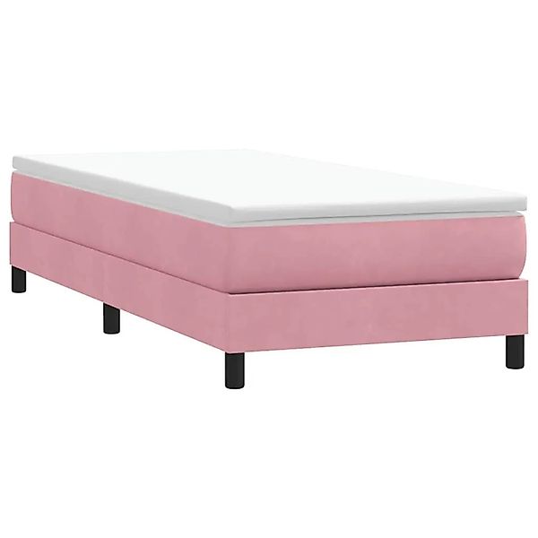 vidaXL Boxspringbett ohne Matratze Rosa 80x220 cm Samt 3315854 günstig online kaufen