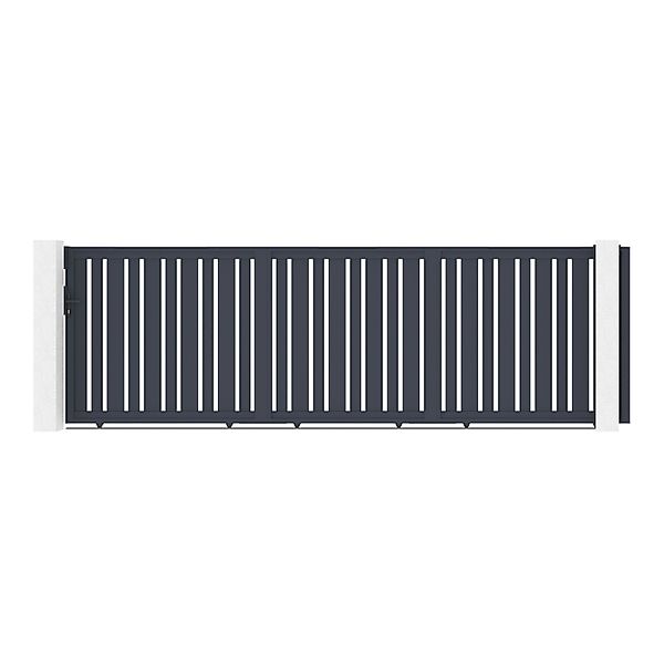Casanoov Schiebetor 5M Veymont H 160 Graues Aluminium günstig online kaufen