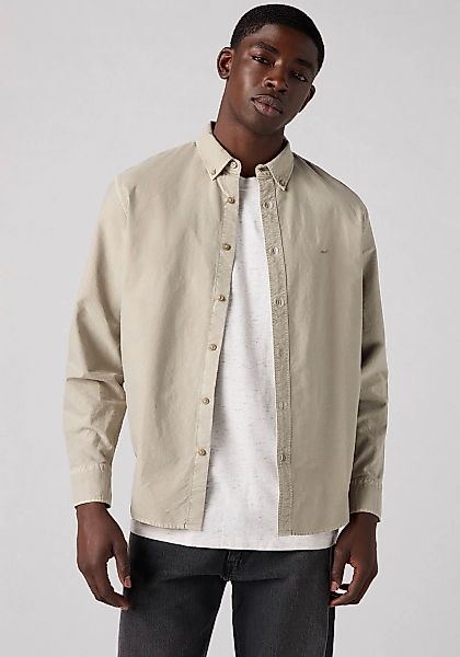 Levis Langarmhemd "AUTHENTIC BUTTON DOWN", mit Ton-in-Ton Logostickerei auf günstig online kaufen