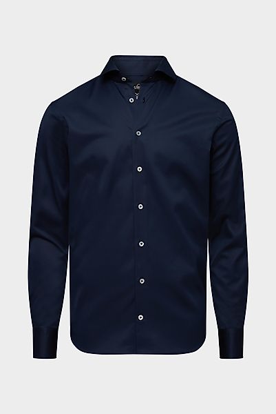 Hybridshirt Bügelfrei mit Jerseyeinsatz Slim Fit günstig online kaufen