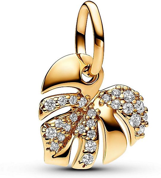 Pandora Kettenanhänger Pandora Funkelndes Monstera Blatt Charm-Anhänger 763 günstig online kaufen