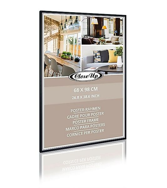 Close Up Bilderrahmen Posterrahmen 68 x 98 cm schwarz günstig online kaufen