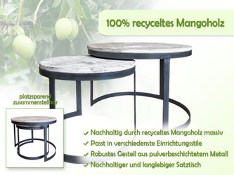 Amagohome Couchtisch Couchtisch 2er Set rund günstig online kaufen
