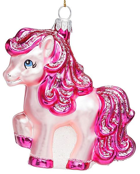 SIKORA Weihnachtsbaumkugel Pink Pony besondere Weihnachtskugel Glas Figur A günstig online kaufen