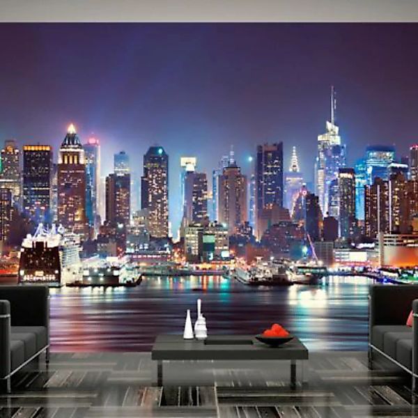 artgeist Fototapete Night in New York City mehrfarbig Gr. 300 x 210 günstig online kaufen