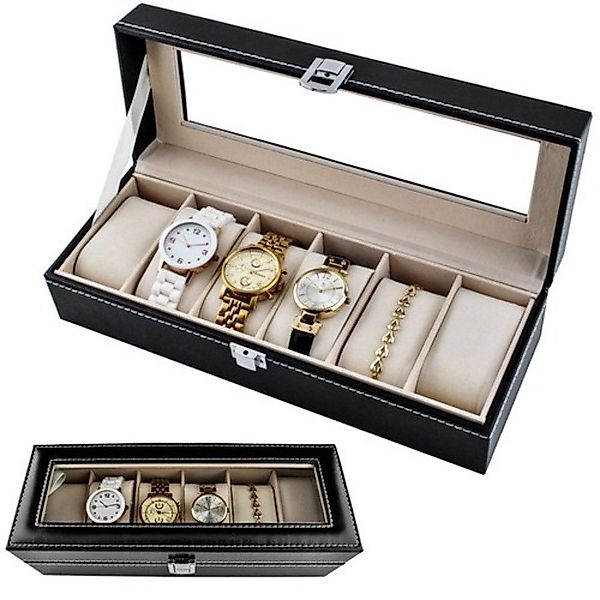 soulima Uhrenbox Uhrenorganizer Aufbewahrungsbox (Spar-Set, 1 günstig online kaufen