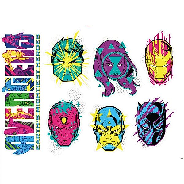 Komar Deko-Sticker Avengers Heroes 100 x 70 cm günstig online kaufen