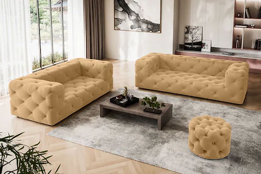 Home affaire 2-Sitzer »FOLLINA« 2-Sitzer Sofa mit klassischer Chesterfield- günstig online kaufen