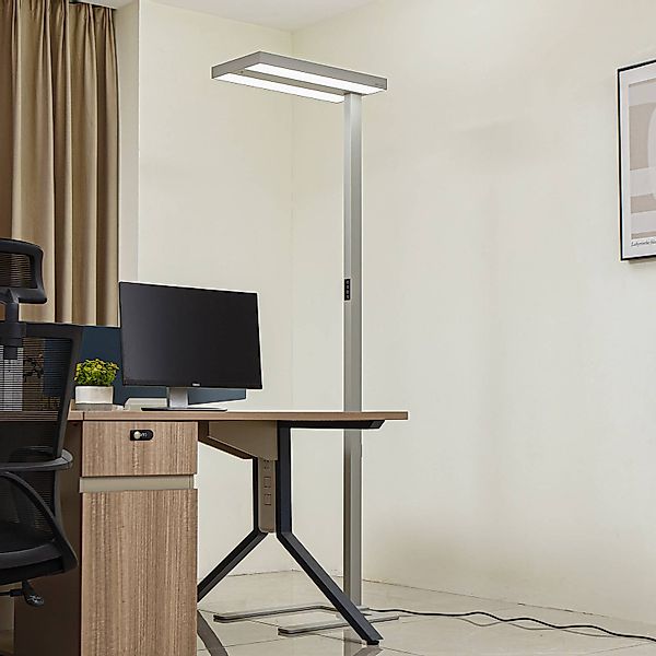 Arcchio LED-Stehleuchte Logan Ultra HCL CCT, silber, dimmbar günstig online kaufen
