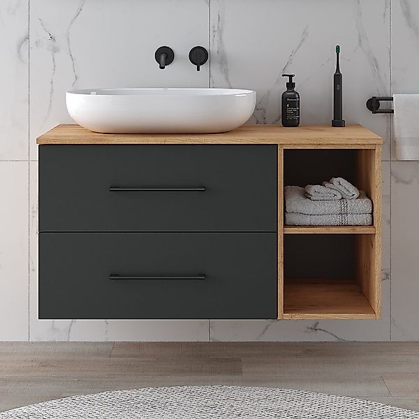 Planetmöbel Waschtisch Waschtischunterschrank mit Schubladen 70cm, günstig online kaufen