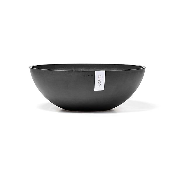 Ecopots Pflanztopf Vienna Dunkelgrau Ø 50 cm / Höhe 18 cm günstig online kaufen