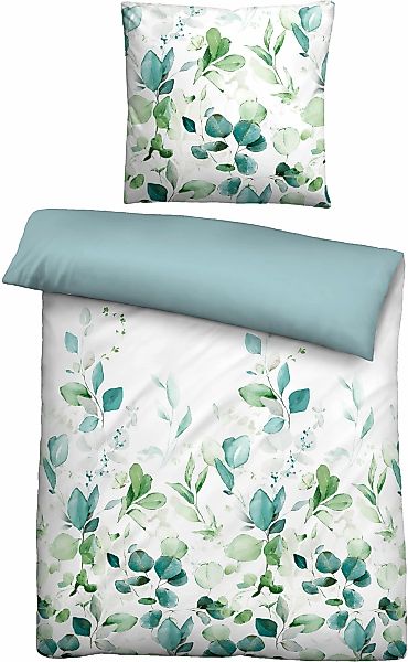 Biberna Wendebettwäsche "Marah" 2 Stk. glatte + seidenähnliche Oberfläche günstig online kaufen