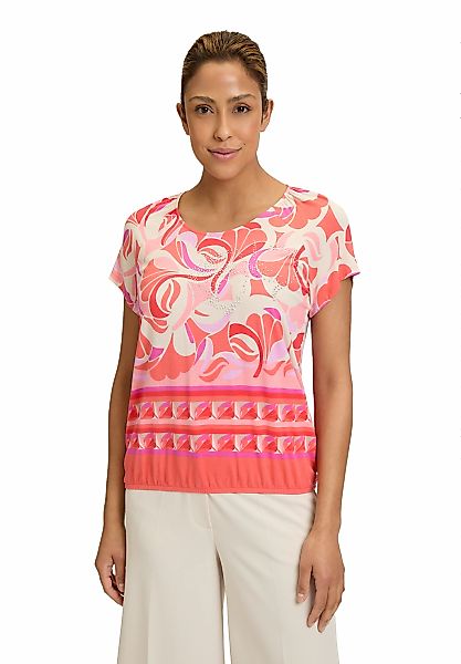 Betty Barclay Kurzarmshirt "Damen Printshirt mit Gummizug" 1 Stk. tlg. Stra günstig online kaufen