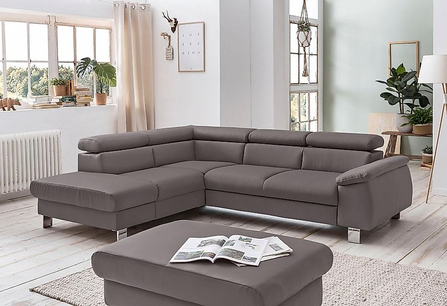 COTTA Polstergarnitur "Komaris L-Form", (Set), Set bestehend aus: Ecksofa m günstig online kaufen