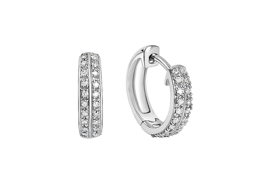 Diamonds by Ellen K. Paar Creolen Gold 585 mit 40x Brillant zus. 0,10ct. günstig online kaufen