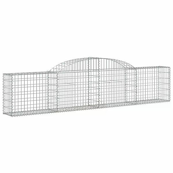 Vidaxl Gabionen Mit Hochbogen 4 Stk. 300x30x60/80 Cm Verzinktes Eisen günstig online kaufen