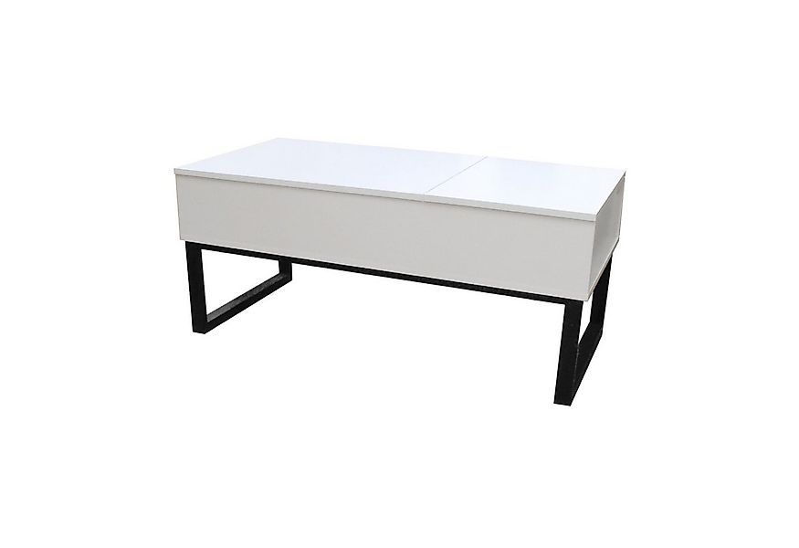 HTI-Living Couchtisch Couchtisch höhenverstellbar mit Stauraum Weiß (Stück, günstig online kaufen