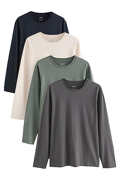 Next Langarmshirt Langarm-Shirts, 4er-Pack (4-tlg) günstig online kaufen