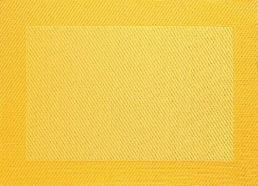 ASA Tischsets Tischset gewebter Rand gelb 46 x 33 cm (gelb) günstig online kaufen