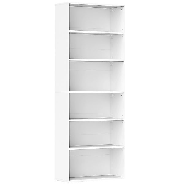 HOMCOM Bücherregal Standregal mit 5 Ebenen  Aufbewahrungsregal günstig online kaufen