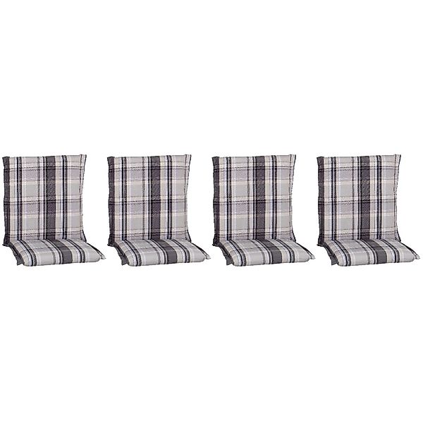 Beo Sitzauflage Niedriglehner Atika 4er-Set Karo Beige günstig online kaufen