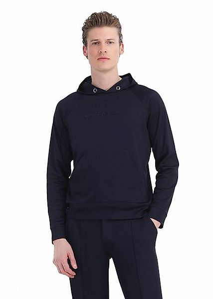 RAMSEY Sweatshirt Marineblauer Kapuzen-Plain-Sweatshirt günstig online kaufen