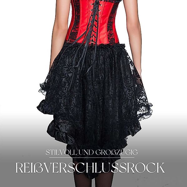 Refttenw A-Linien-Rock Damen Gothik Minirock mit günstig online kaufen