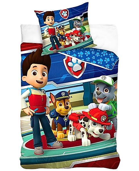 PAW PATROL Kinderbettwäsche, Baumwolle, 2 teilig, günstig online kaufen