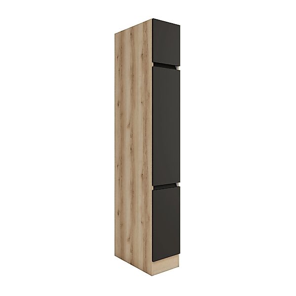 Optifit Küchen-Apothekerschrank 30x 206,8x 57,1cm Noah420 Anthrazit Wildeic günstig online kaufen