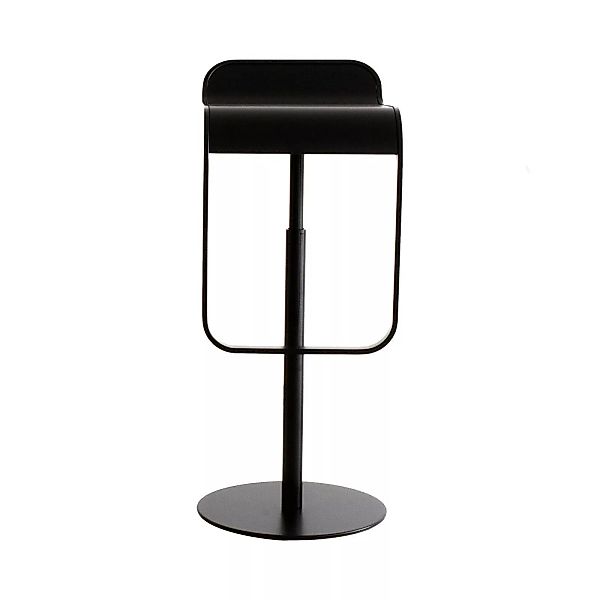 la palma - LEM S80 Barhocker Gestell Schwarz Sitzfläche Leder - schwarz/Sit günstig online kaufen