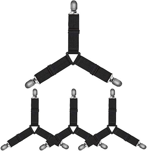 BAYLI Spannbettlaken Verstellbare Bettlakenspanner [4er Set], Betttuchspann günstig online kaufen