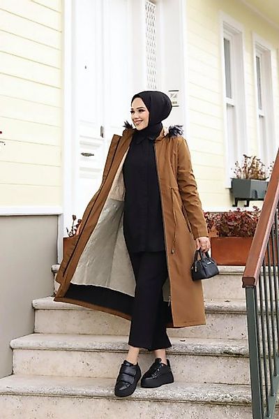 MİSSKAYLE Winterjacke Verdeckter Knopfleistenmantel günstig online kaufen