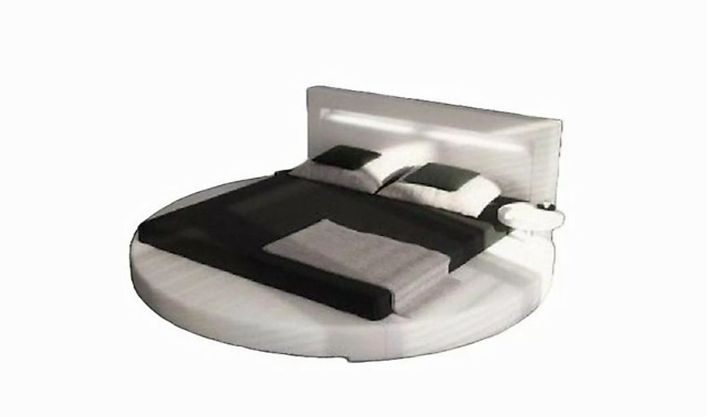 JVmoebel Bett Rundes Bett Design Betten Rundbett Polster Round xxl Beleucht günstig online kaufen