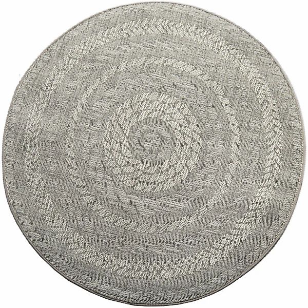 Paco Home Teppich "Malmedy 490" rund 4 mm Höhe Flachgewebe, melierte Sisal- günstig online kaufen