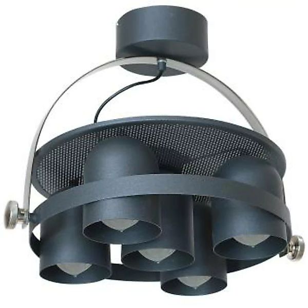 Design Deckenleuchte 5 Strahler E27 schwarz Loft Industrie Deckenlampe Inne günstig online kaufen