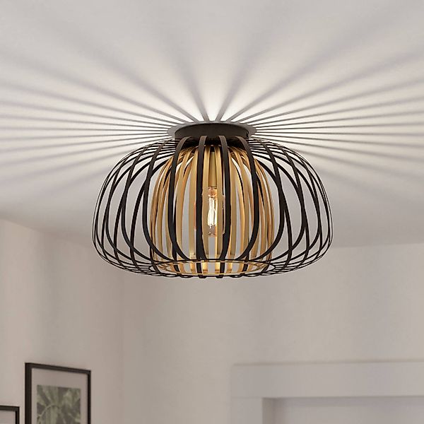 Deckenleuchte Encinitos, schwarz/messing günstig online kaufen