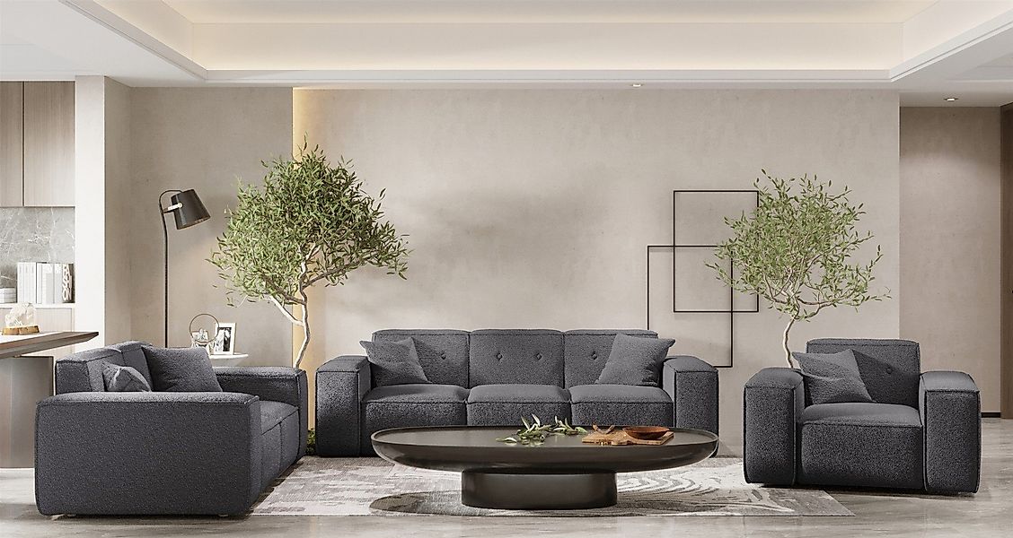 Fun Möbel Polstergarnitur Sofaset Designersofa CESINA günstig online kaufen