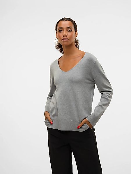 Vero Moda Strickpullover "VMSILJE LS V-NECK PULLOVER GA NOOS" günstig online kaufen