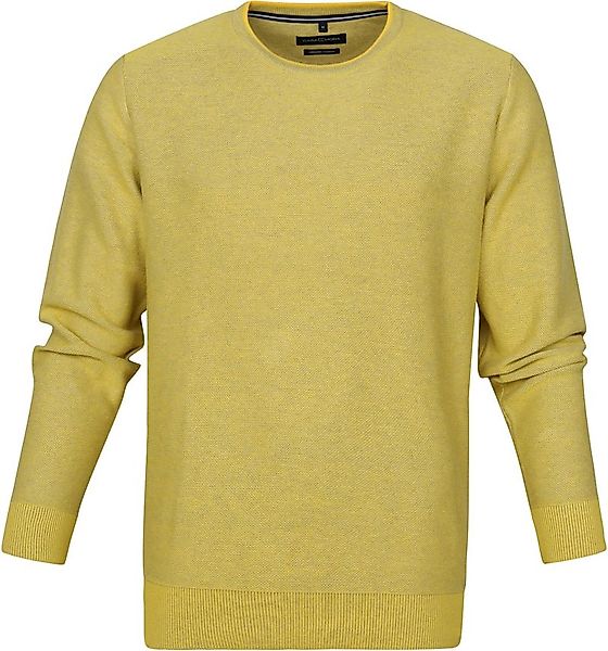 Casa Moda Pullover O-Halsausschnitt Gelb - Größe 4XL günstig online kaufen