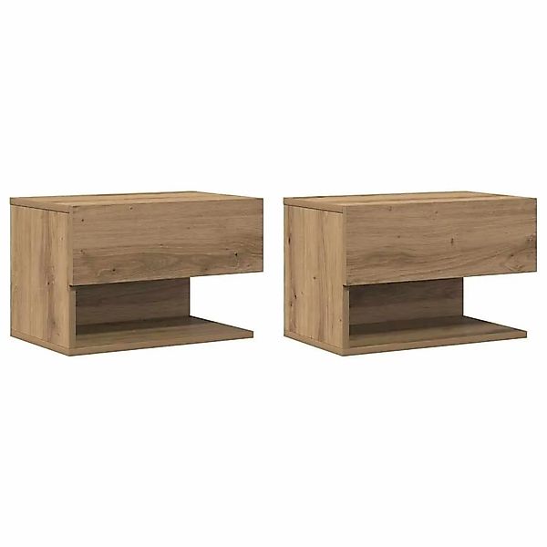 vidaXL Wand-Nachttische 2 Stk Artisan-Eiche 856823 günstig online kaufen