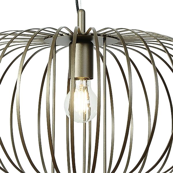 Hängeleuchte Globe, coffee, Ø 51 cm, Metall, 1-flammig, E27 günstig online kaufen