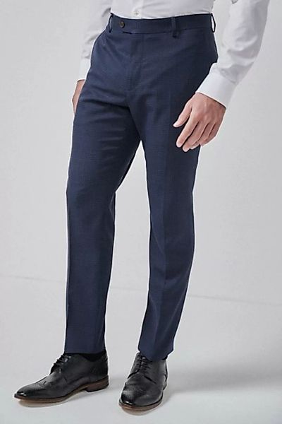 Next Stoffhose Anzug mit Karomuster: Slim Fit Hose (1-tlg) günstig online kaufen