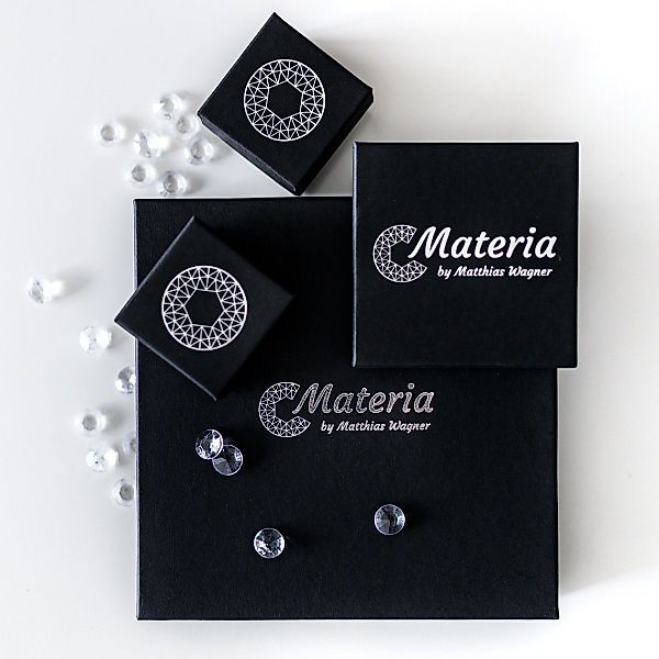 Materia Paar Ohrstecker Edelstein Granat rot günstig online kaufen