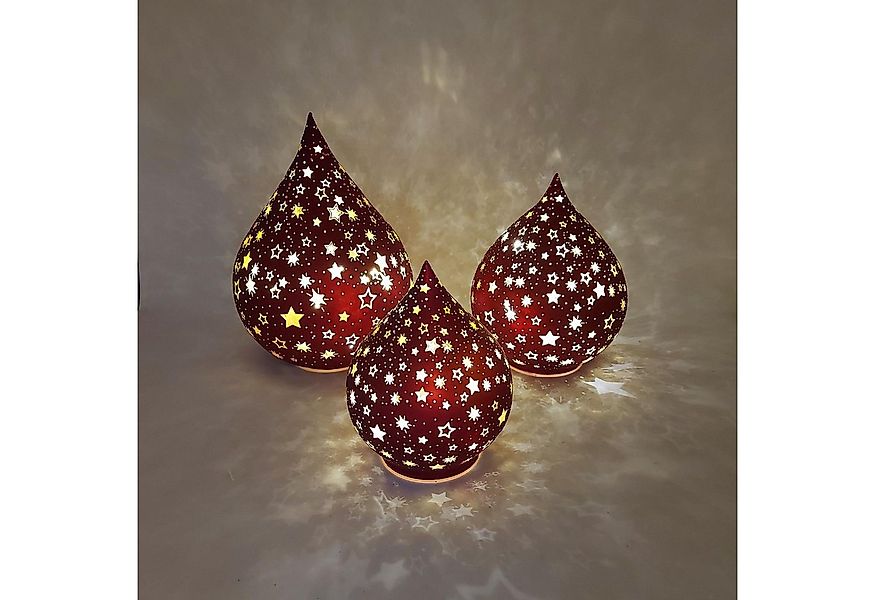 formano Dekofigur Red Stars, Mit Timerfunktion, Rot, Motiv: Sterne günstig online kaufen