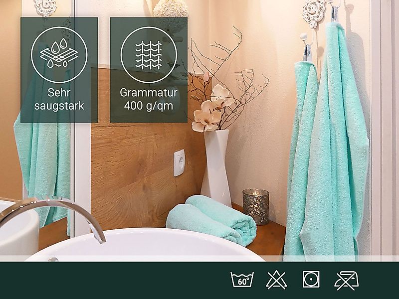 ZOLLNER Handtücher, Walkfrottier (6-St), 50 x günstig online kaufen