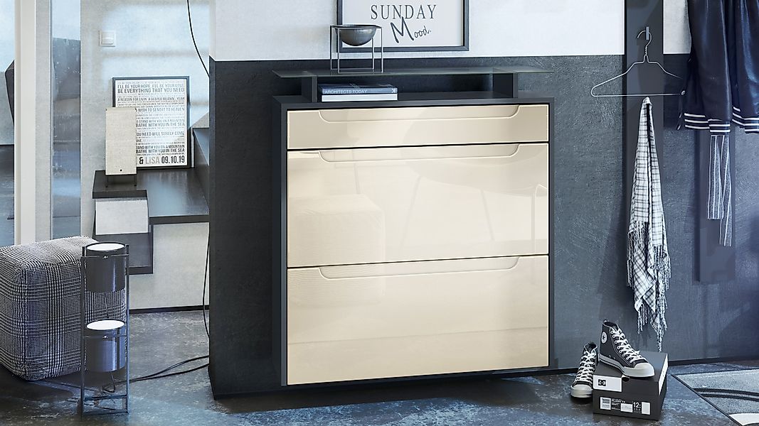 Vladon Schuhschrank Annie (Schuhkipper für 16 günstig online kaufen